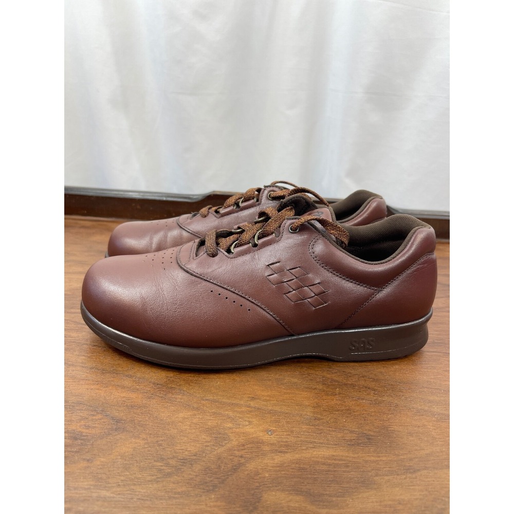 SAS Free Time Women 8.5 Tri-Pad Walking Sneaker Teak Medium Comfort  Shoes EUC